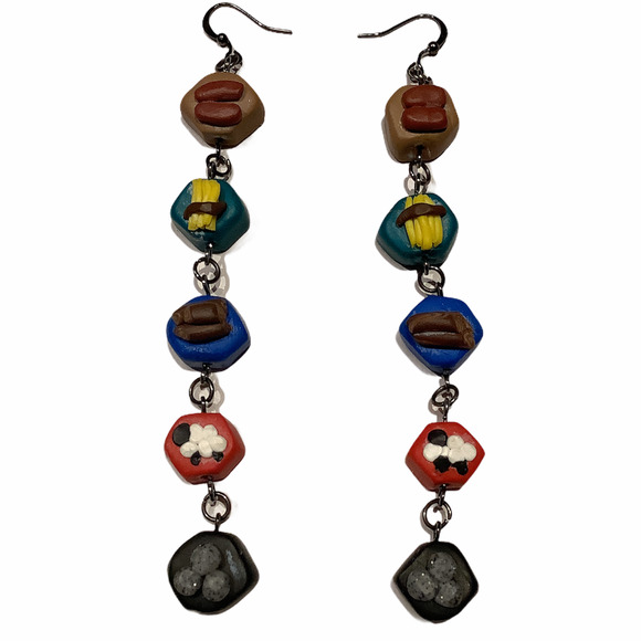 Handmade Jewelry - Settlers of Catan Handmade Earrings
